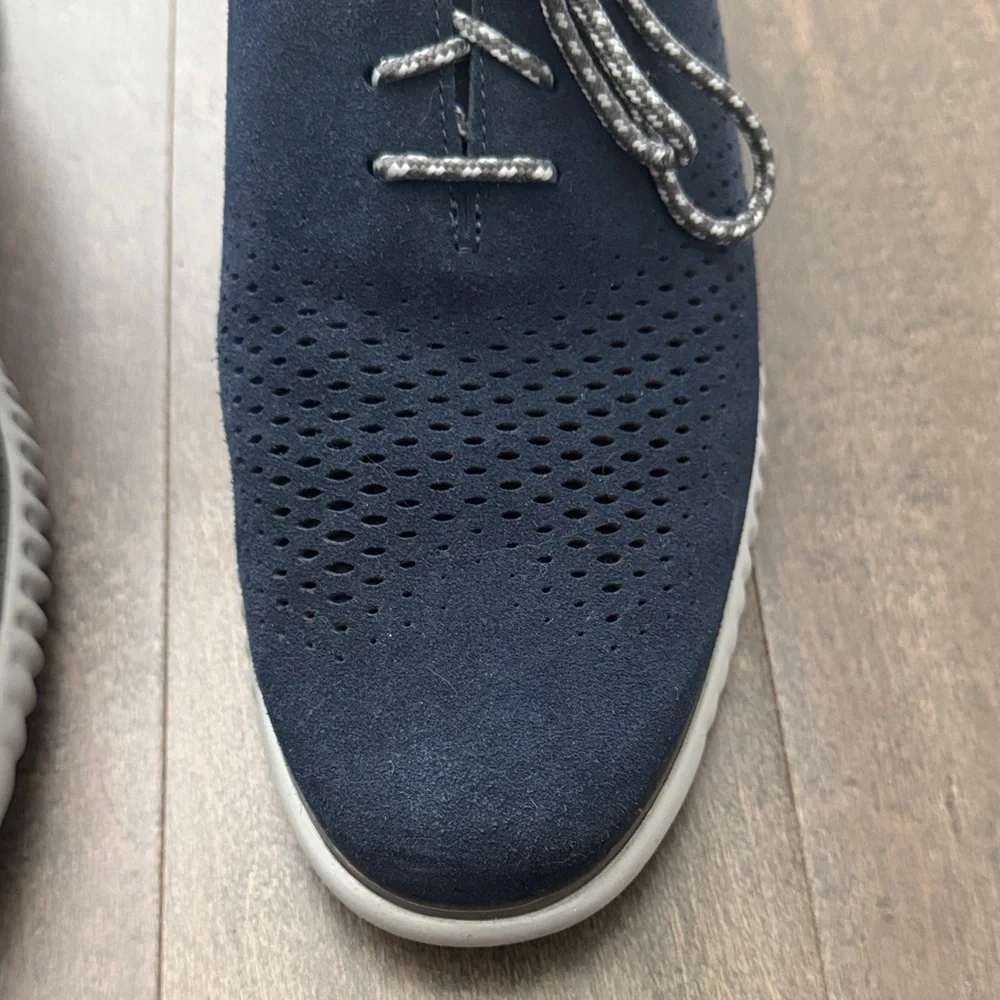 Cole Haan OriginalGrand Stitchlite Oxford Sneakers Navy Men Size 12 Wide C35631